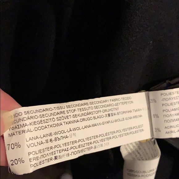 Pull and Bear wool coat military style navy - Picture 13 of 13